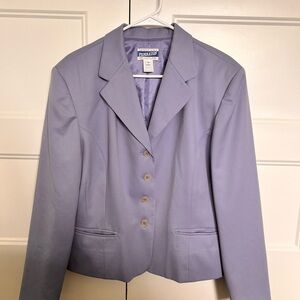 Pendleton Women's Size 16 Light Blue Blazer 100% Wool. Made in USA